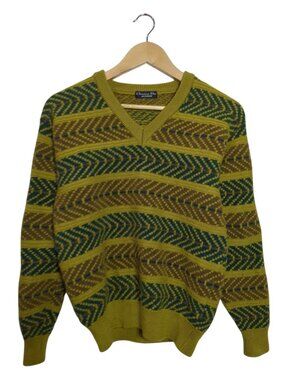 Vibtage Christian Dior 90s Knit Jumper in Green- (S)